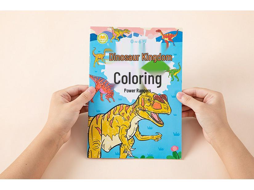 Dinosaur & Car Coloring Book for Kids Ages 3-6