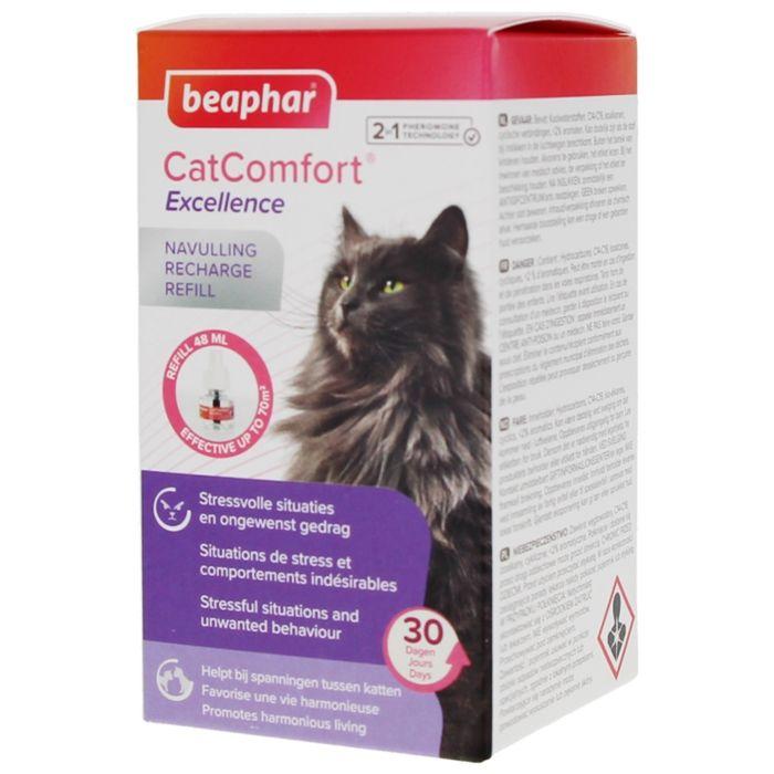 Solution apaisante - Beaphar - CatComfort Excellence - 48 ml - Réduit le stress - Phéromones spécifiques