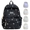 Women Student Backpack Floral Print Casual School Bag Versatile Rucksack School Outdoor Camping Picnic Bag