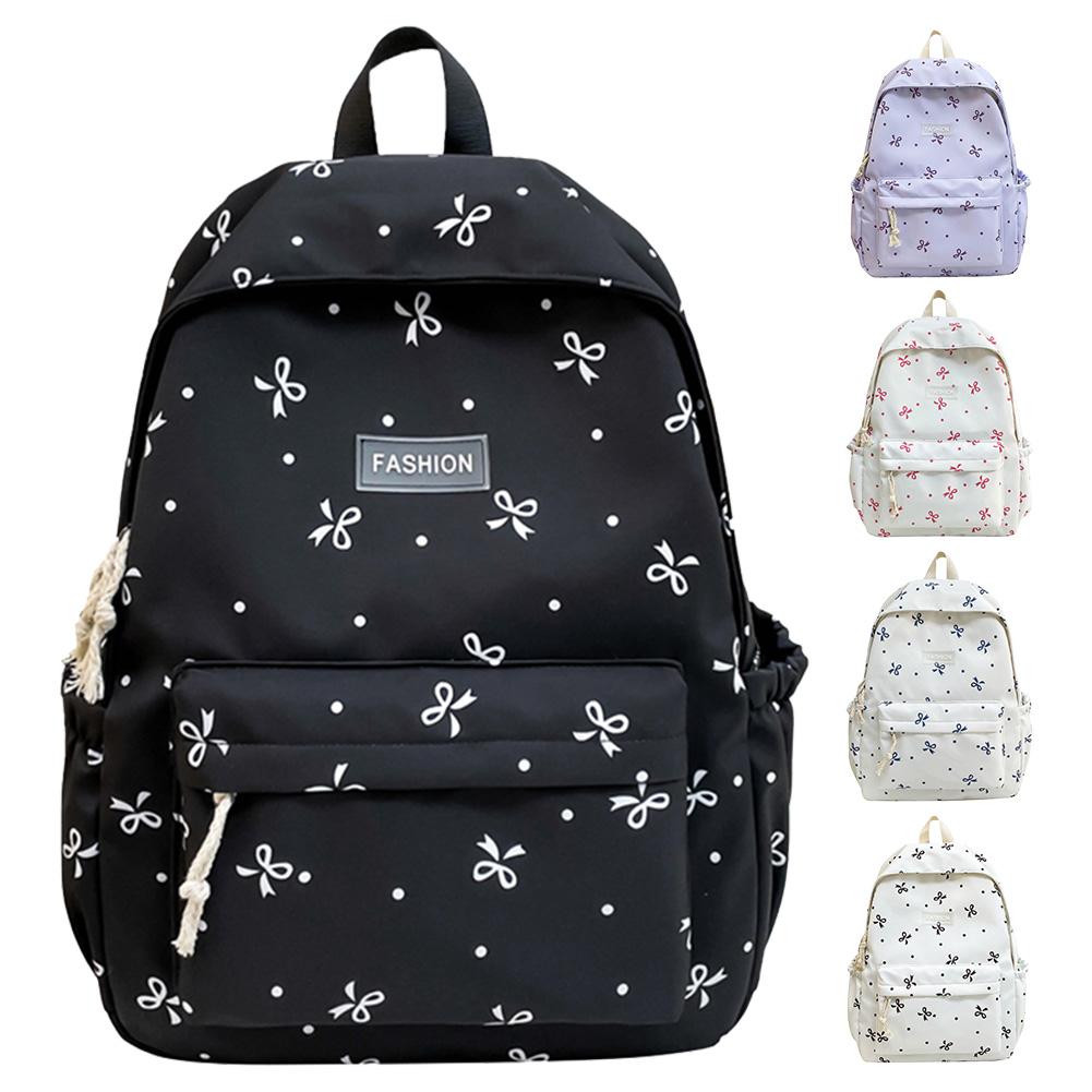 Women Student Backpack Floral Print Casual School Bag Versatile Rucksack School Outdoor Camping Picnic Bag