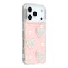 For iPhone 17 Pro Case Rhinestone Edge Pearl Love Decor TPU+PC IMD Phone Cover