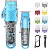 WAIKIL Erkekler İçin Saç Kesme Makinesi Kiti, Saç Sakal Kesme Makinesi İçin Profesyonel Berber Seti, Sessiz ve Uzun Süreli Şarj, Şeffaf Şarj Edilebilir Kel Tıraşı