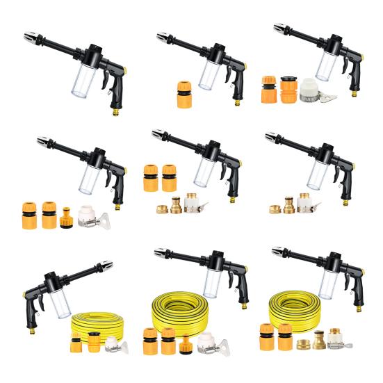 Garden Hose Nozzle with Foam Cannon 3 Spray Modes High-Pressure Hose