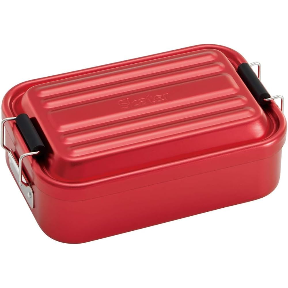 Skater Aluminum Lunch Box, 600ml, Fluffy Packing Design, Red, AFT6B-A