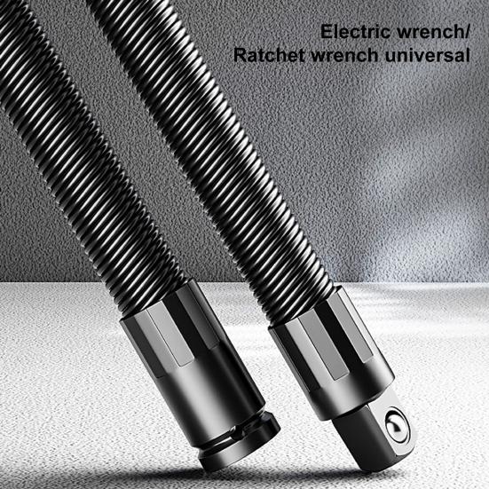 1/2 Inch Flexible Shaft Extension Bendable Soft Connecting Rod Torque Socket Ratchet Extender Automotive Repair Mechanical Screwdriver Extension