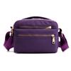 Women Waterproof Nylon Crossbody Shoulder Bags Casual Large Capacity Travel Clutch Bag Female Solid Color Multi-pocket Handbag