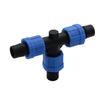 16mm Tropfschlauch Verriegelbare Verbinder 1/2" 3/4" Innen Außen Gewinde T-Stück Landwirtschaftlicher Wassersparender Bewässerungsschlauch Verbinder