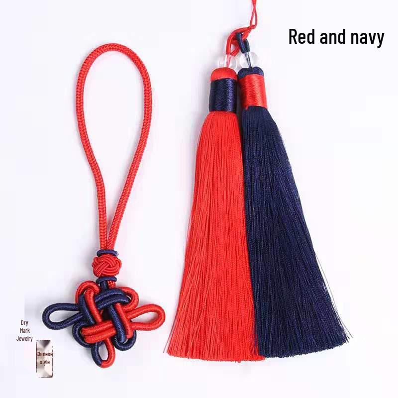 Pandantiv cu ciucure nod chinezesc bicolore pentru meșteșuguri DIY