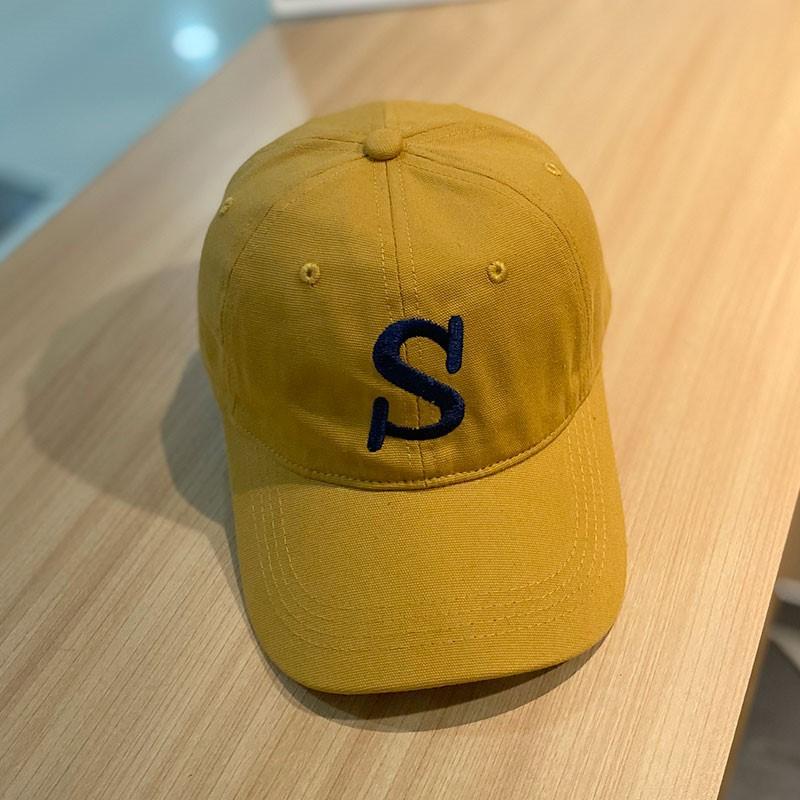 New Ins Letter Embroidered Baseball Cap for Children, Versatile Curved Brim, Small Face, Soft Top Sunshade Cap for Men