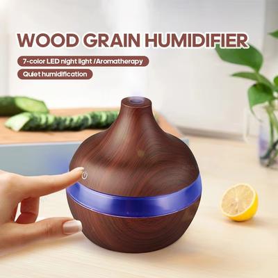 Wood Grain Humidifier 300ml USB  Diffuser Atomizer USB Household Humidifier Hydrating Instrument Desktop Humidifier Humificador