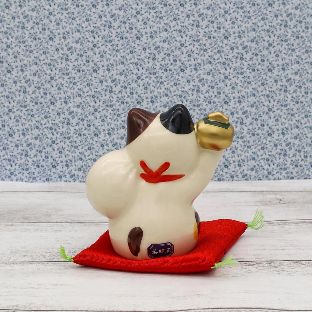 Yakushi Kiln Taška Šťastná kočka Splnění přání Hodně štěstí (Držák na poklady) (S pečetí)