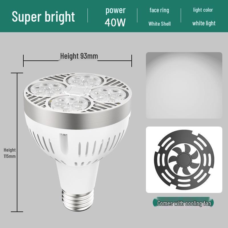PAR30 LED Track Light: E27 Screw Base Spotlight for Commercial and Retail Spaces