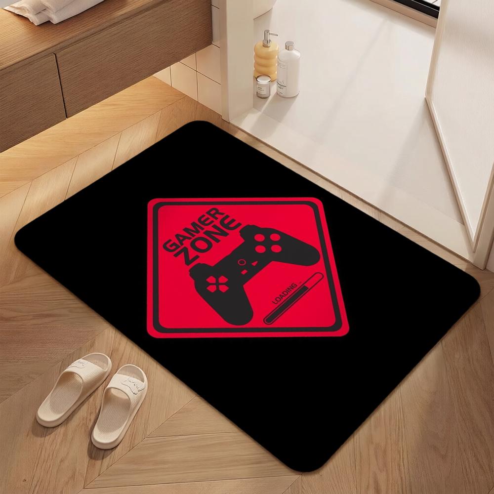 Gamepad Splash Art Indoor Rug Nonslip Durable Carpet For Boys Bedroom Gaming Room Home Decor Memorial Gift
