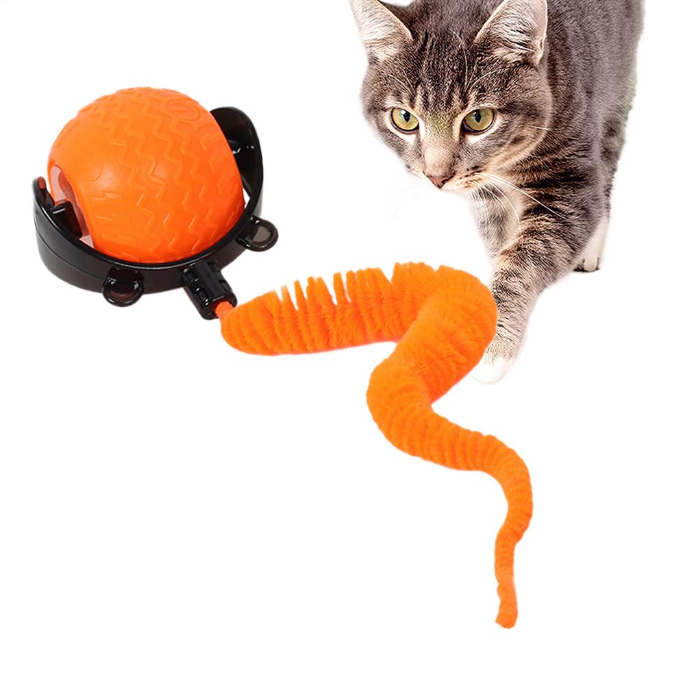 

Cat Interactive Ball Obstacle Avoidance Kitten Playing Supplies Smart Cat Teaser Toys For Pet Parents Trainers Animal Lovers жовтий