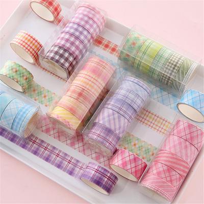 6 Rolls/box School Supplies Stationery Kawaii Masking Tape Adhesive Washi Tape Set Sticker