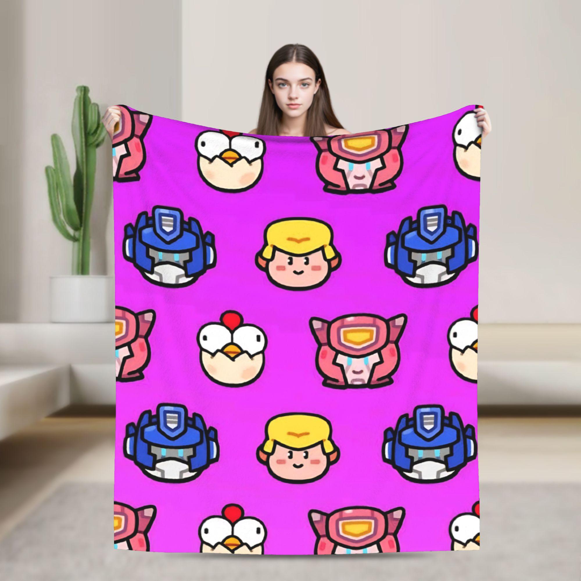 Squad Busters Game Blanket Quality Warm Soft Throw Blanket Winter Picnic Couch Chair Sofa Bed Novelty Bedspread 75X95CM