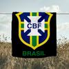1PC Brazilian Football Federation Printed Soft Flannel Blanket Throw for Adult Bedroom Living Room Sofa Camping Travel Fan Gifts Christmas Gifts