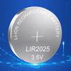 1 Set LIR2025 Lithium Battery 35mAh 3.6V Button Cell Long Lasting Power Supply Source LIR 2025 for Watch Remote Control