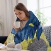 Vulture of Overexposure Throw Blanket Anti Shedding Soft Fuzzy Blanket for Home