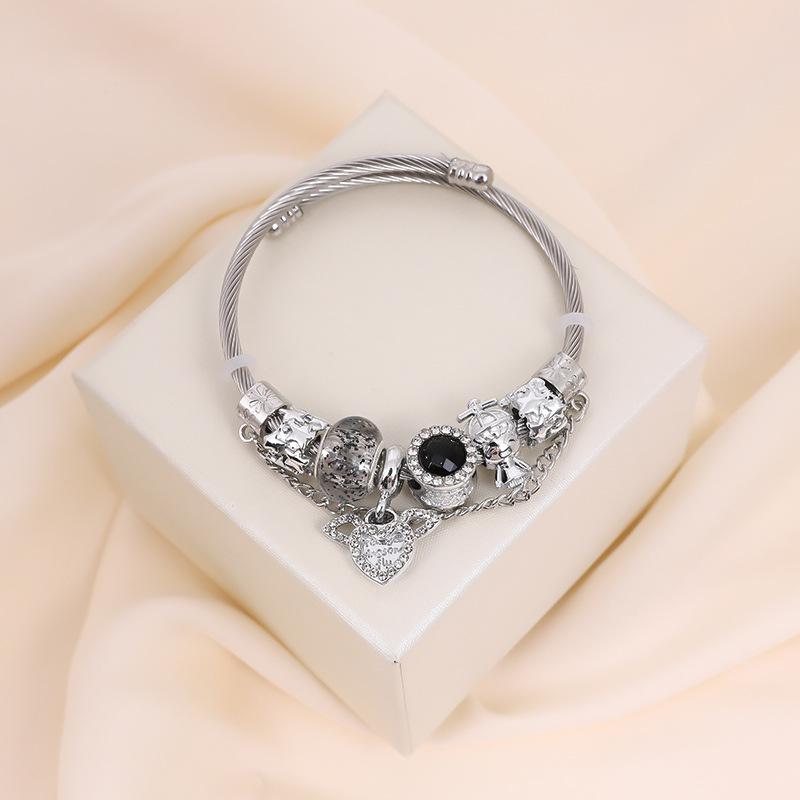 Panjia Ängelvinge DIY Avtagbart Armband – Justerbart Armband i Ins-stil