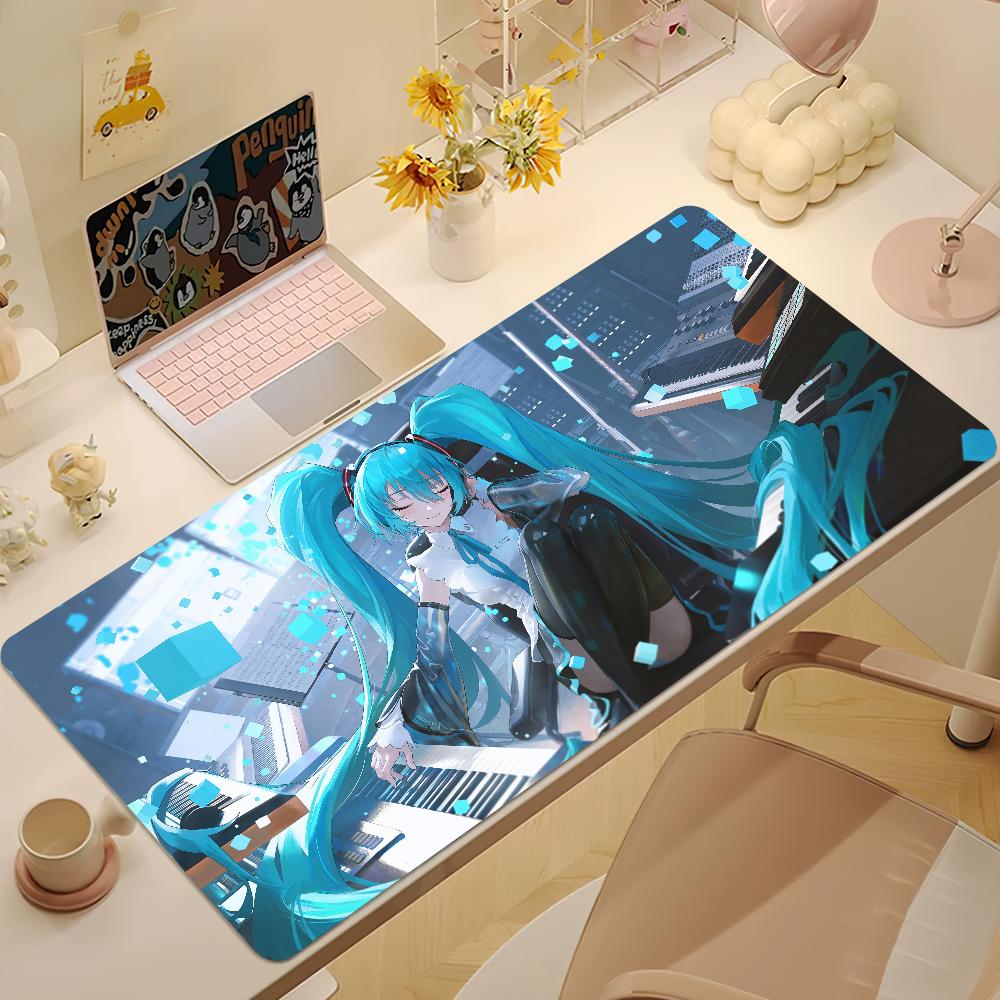Virtual Japanese MMiku Kawaii Cute Mouse Pad NonSlip Thickened Mousepad Large Writing Lockedge Office Student Gaming Cushion