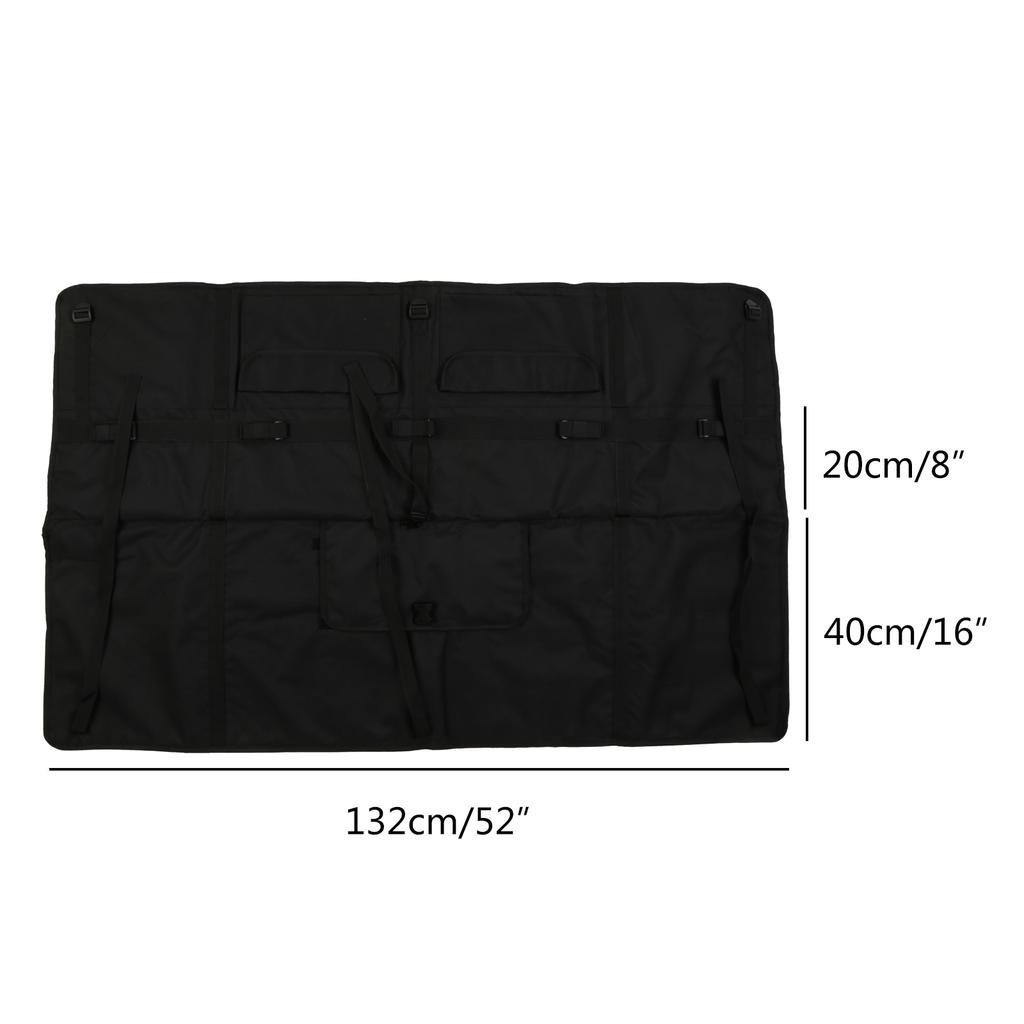 Car Tailgate Cover Protection Pad Mountain Bike Pick-up Pad With 5 Bike Frame Fixing Strap For Truck Bicycle Accessories