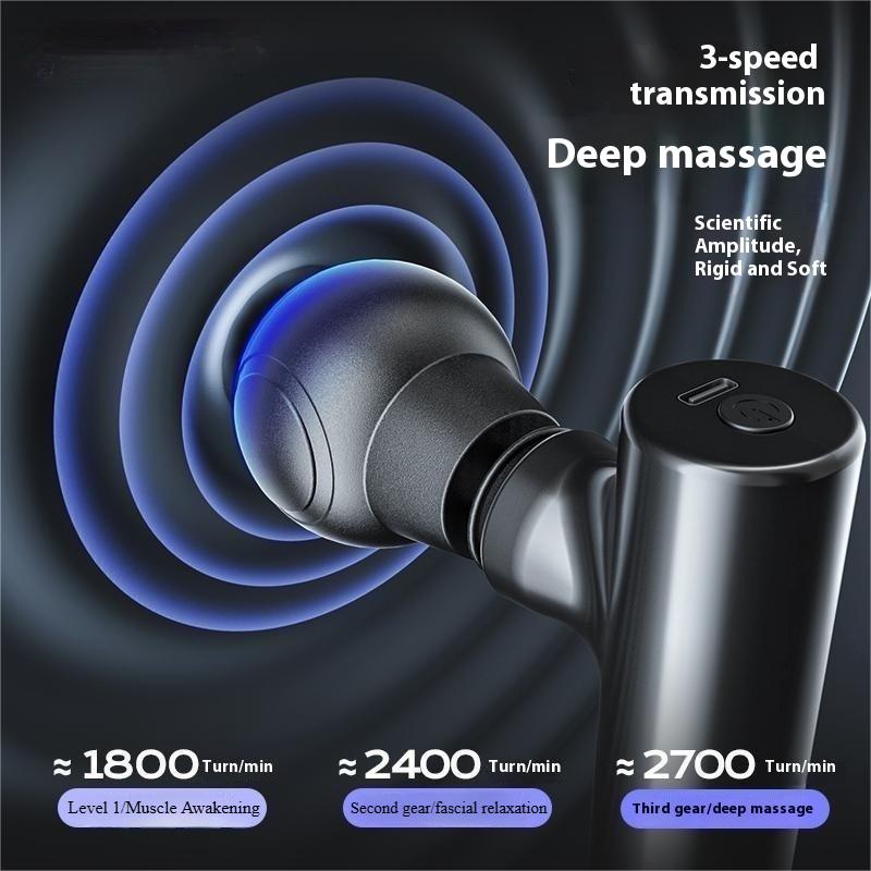 Mini Handheld Body Massage Gun 3 Gear Adjustment Mute Deep Tissue Massage for Shoulder Leg Foot Muscles Portable Home Massager