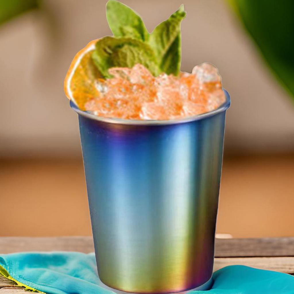 4 Pack Stainless Steel Cups Stackable Coffee Tumblers Metal Drinking Glasses Milk Mug Drinkwares for Camping Travel