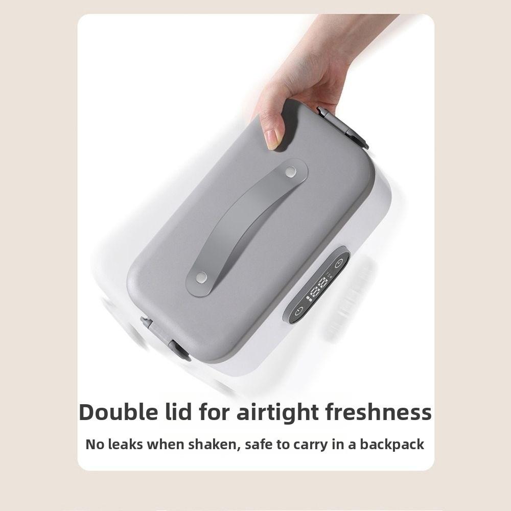 4-speed Temp USB Heated Lunch Box Cordless & Water-free Cordless Food Warmer  Work Lunch