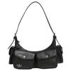 Originals Retro Style Design Polyurethane Handheld Shoulder Bag Women Bags Black KW4748