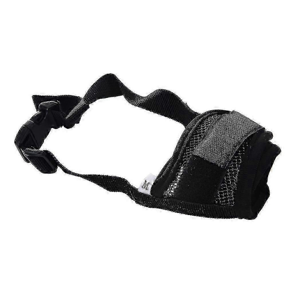 1x Dog Adjustable Mask Bark Bite Mesh Mouth Muzzle Grooming Stop Chewing Hfmqv-Yvan less