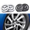 4 Stück 56mm Radnabenabdeckungen für Mazda 3 5 6 323 626 RX-8 MX-5 Atenza Axela CX-4 Fahrzeugkappe Aufkleber Abzeichen Abdeckungen