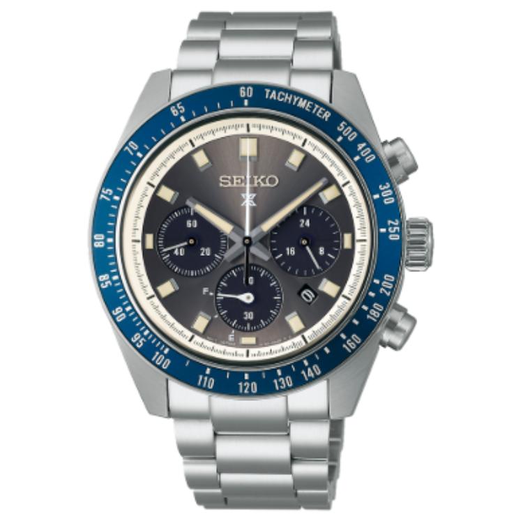 

SEIKO Solar Quartz Movement Stainless Steel Strap Watch 41.4mm Men s Watches Black Dial SSC939P1 Black Dial