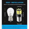 Serundo Auto 1156 Led Bulb, 12V 24V Super Bright 1141 1003 BA15S LED Bulbs Used for Back Up Reverse Lights, Tail Lights, RV lights,Lawn Mower Etc.