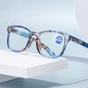 Fashion Anti Blue Light Reading Glasses for Women, Rice Nail Reading Glasses for The Elderly, Bag Flower Spring Leg Glasses