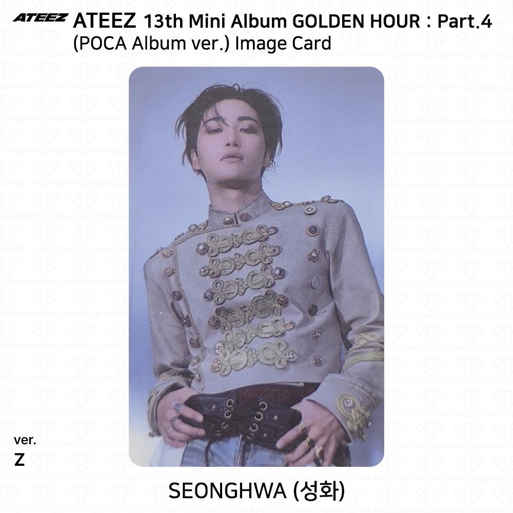 ATEEZ 13. Mini-Album Golden Hour Teil 4 POCA Album Version. Fotokarte