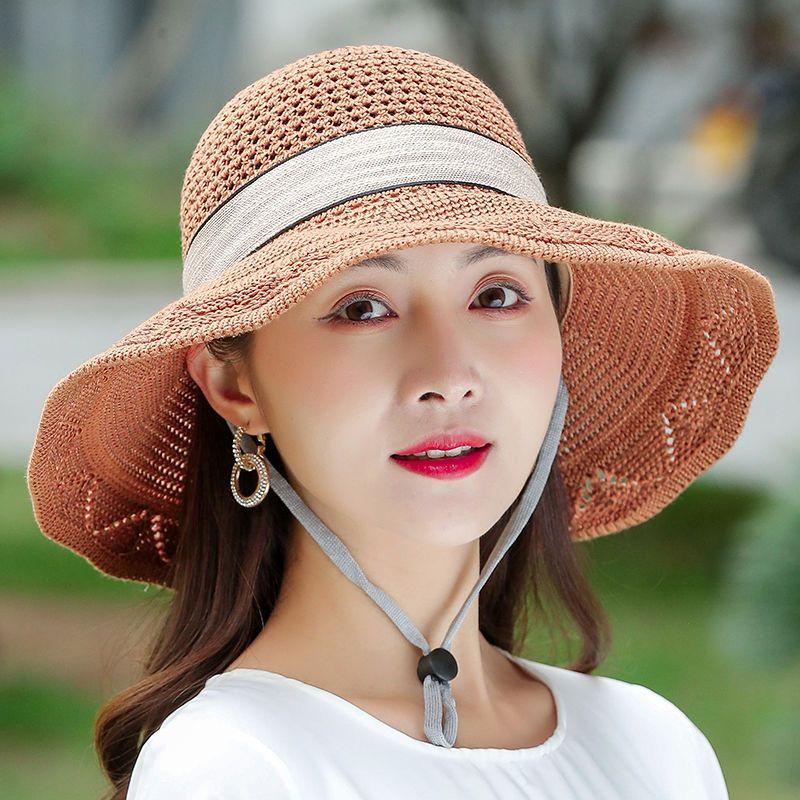 Washable Folding Hat for Summer Ladies, Sunshade Hat, Sun Hat, Large Eave Beach Cooling Hat, Basin Hat