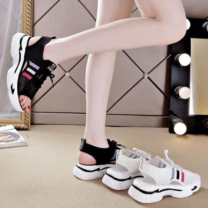 Sandals For Women Outdoor Open Toe Platform White Woman Shoes Or Casual With Premium Offer Vip Comfortable And Elegant Pvc
