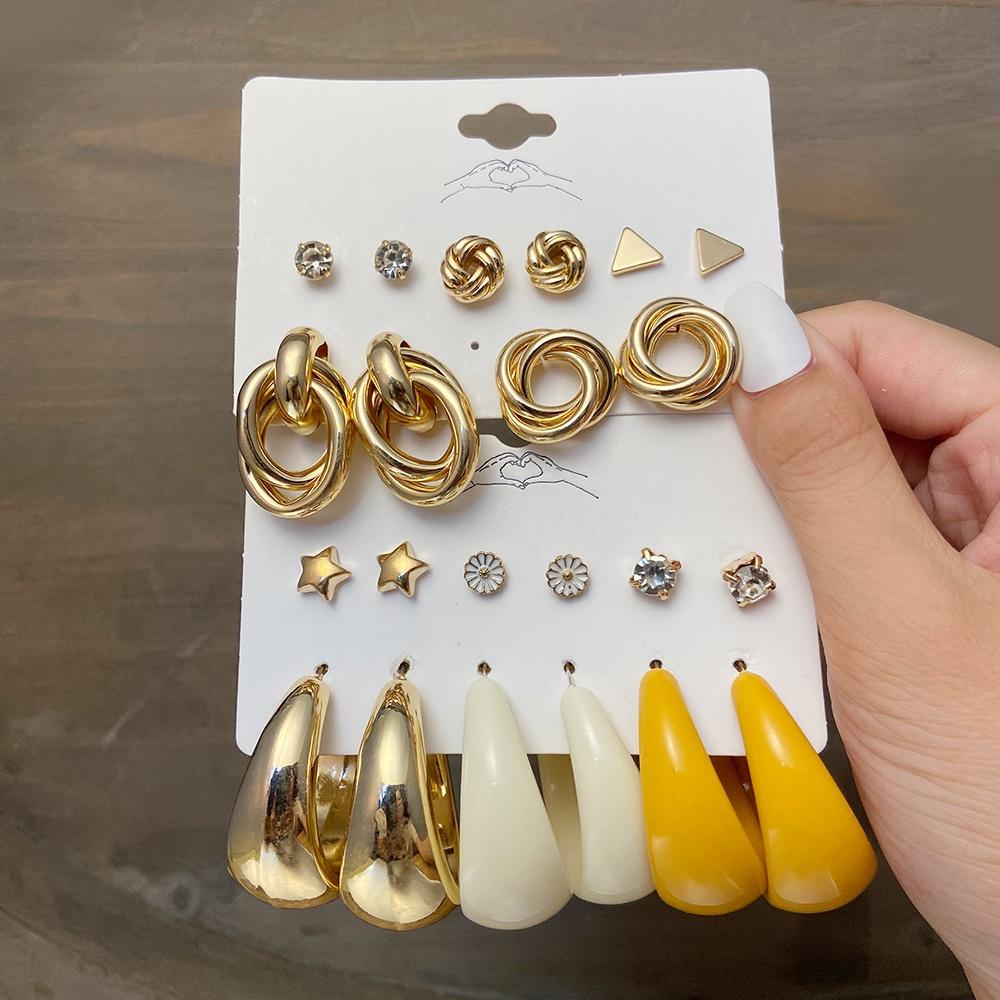 IF ME Korean Butterfly Pearl Stud Earrings Fashion Leopard Hoop Earring Women Jewelry Accessories