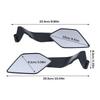 Espelhos de Motocicleta Winglets Stealth Espelho Grande Superfície de Espelho Asas Espelho 10mm/8mm Espelho Retrovisor de Motocicleta