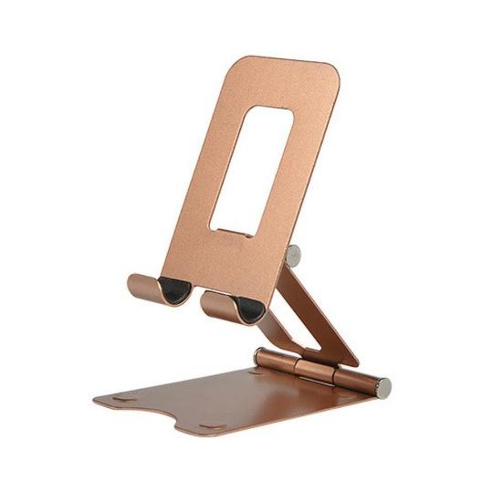 Universal Double Folding Cell Phone Tablet Adjustable Desk Holder Stand Bracket