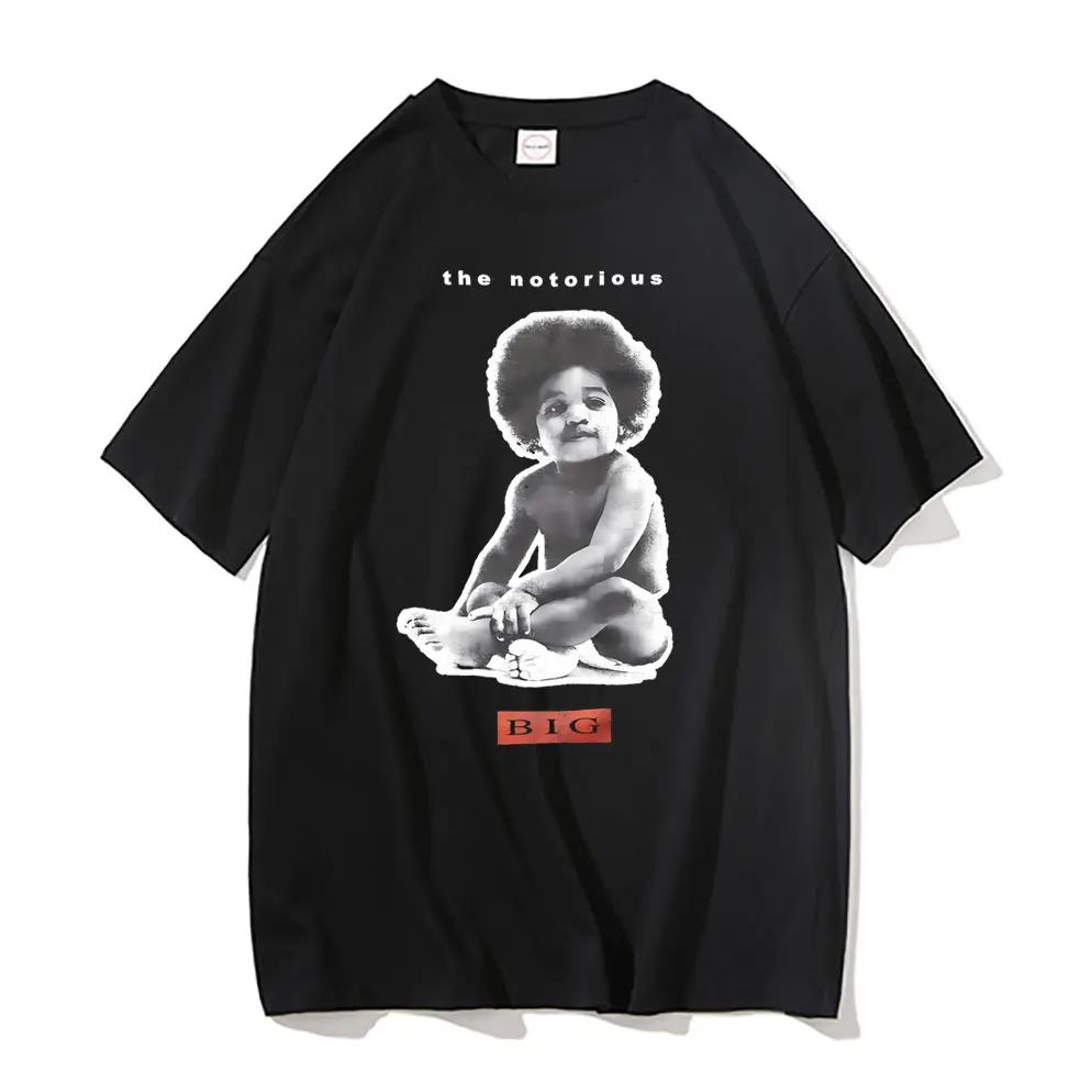 

Репер The Notorious Big Poppa Графічна футболка Чоловіча реп-oversize з коротким рукавом Biggie Smalls Футболки Чоловіки Жінки Хіп-хоп Футболка 4XL