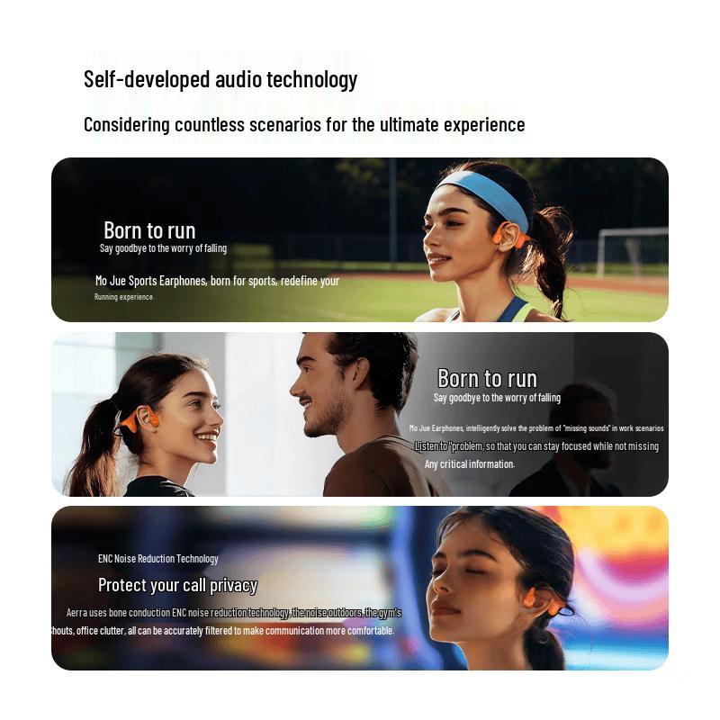 MOJAWA Runplus IPX8 Bone Conduction Sports Earbuds