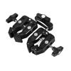 Double Camera Clamp 360 Degree Dual Clamp Camera Mount Crab Plier Clip with 1 4 3 8 Inch Interface Cold Shoe for