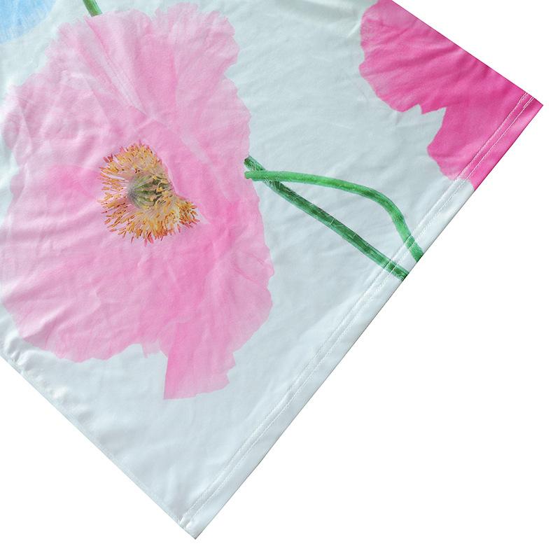 Summer Mini Women's Dress With Halter U-neck, Sexy Backless A-line Skirt, Floral Print Dress
