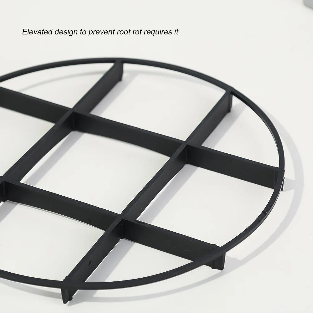 Anti Rot Root Plastic Planter Rack Flower Pot Tray Drip Plant Flowerpot Tray Indoor Outdoor Home Garden Supplies 12/15/20/25cm