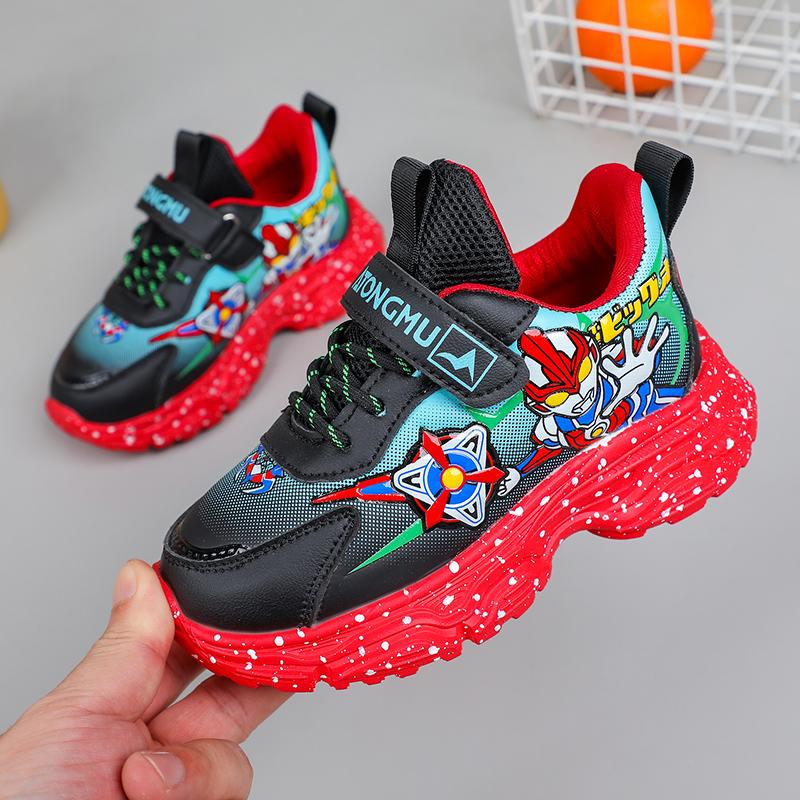 Fashion Kids Sports Walking Casual Shoes Boys Girls Kid's 4 Seasons Sneakers Cartoon Footwear for Child