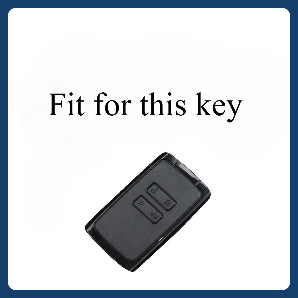 Silicon Car Key Case Cover For Dacia 3 Renault Captur Zoe Espace 5 Clio Megane 4 Arkana Key Bag Shell Key Protector Accessories