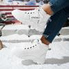 Women's Plus Size Height-Increasing Long Snow Boots – Thick-Soled, Cold-Proof, and Warm Cotton Fashion Boots.
