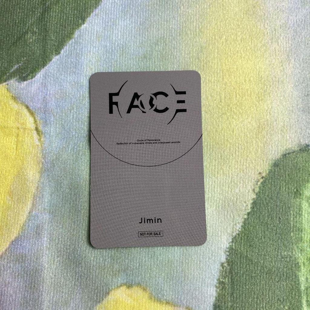 [USED] BTS FACE JPFC Winning JIMIN Random Photo Card